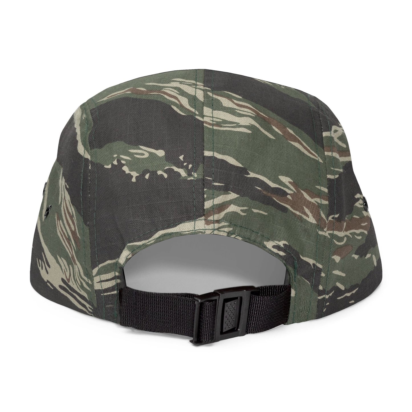 Camo Compass Star 5-Panel Cap — Embroidered Outdoor Streetwear Hat